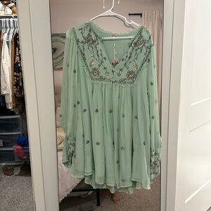 Free People Bali Golden Sun Dress